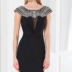 Terani Couture E3763 Black Evening Gown NWT